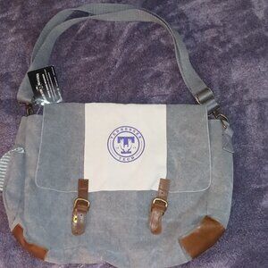 Carolina Sewn Co. Bag & Leather Washable Canvas Messanger Bag Tn Tech